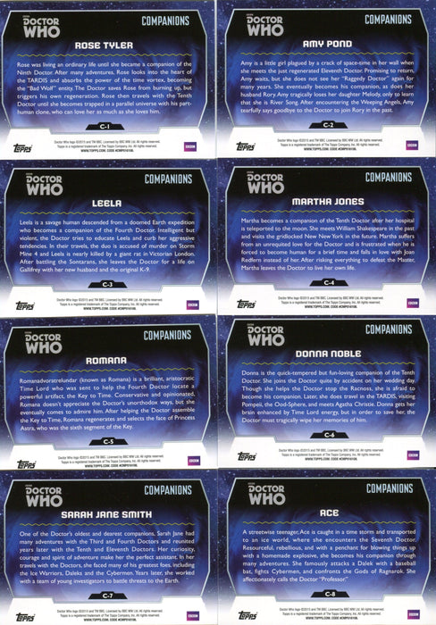 Doctor Who 2015 Topps Companions Chase Card Set C-1 thru C-10   - TvMovieCards.com