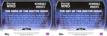 Doctor Who 2015 Topps Memorable Moments Chase Card Set MM-1 thru MM-10   - TvMovieCards.com