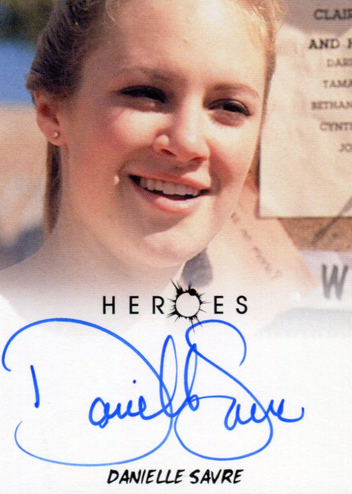 Heroes Archives Danielle Savre as Jackie Wilcox Autograph Card   - TvMovieCards.com
