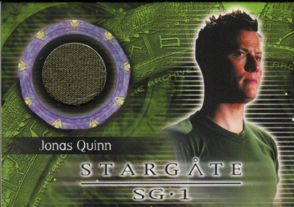 Stargate SG-1 Season Six Jonas Quinn Costume Card C18   - TvMovieCards.com