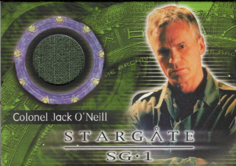 Stargate SG-1 Season Seven Colonel Jack O'Neill Costume Card C22   - TvMovieCards.com