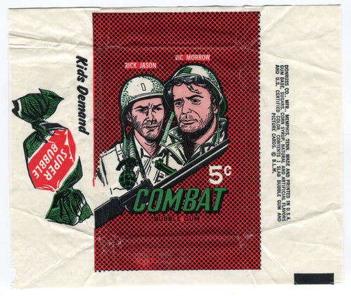 Combat Series 1 1963 Donruss Vintage 5 Cent Bubble Gum Trading Card Wrapper   - TvMovieCards.com