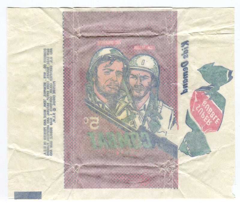 Combat Series 1 1963 Donruss Vintage 5 Cent Bubble Gum Trading Card Wrapper   - TvMovieCards.com