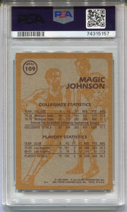 1981 Topps Basketball Magic Johnson #109 Trading Card LA Lakers PSA 7 NM   - TvMovieCards.com