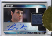 Star Trek Movie Into the Darkness Zachary Quinto Autograph Costume Card #239/250   - TvMovieCards.com