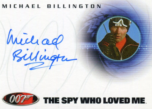 James Bond A43 The Quotable James Bond Michael Billington Autograph Card   - TvMovieCards.com