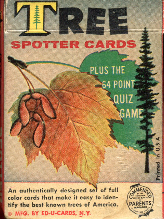 Tree Spotter Vintage Boxed Card Set 36 Quiz Cards Ed.U.Cards 1962   - TvMovieCards.com