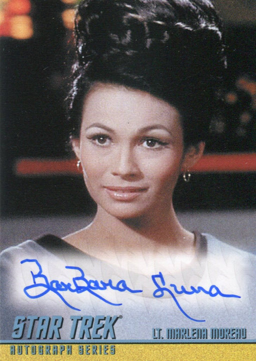 Star Trek 40th TOS Anniversary 2 Barbara Luna as Lt. Moreau Autograph Card A162   - TvMovieCards.com