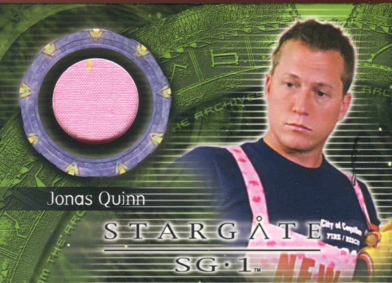 Stargate SG-1 Season Eight Jonas Quinn Costume Card C28   - TvMovieCards.com