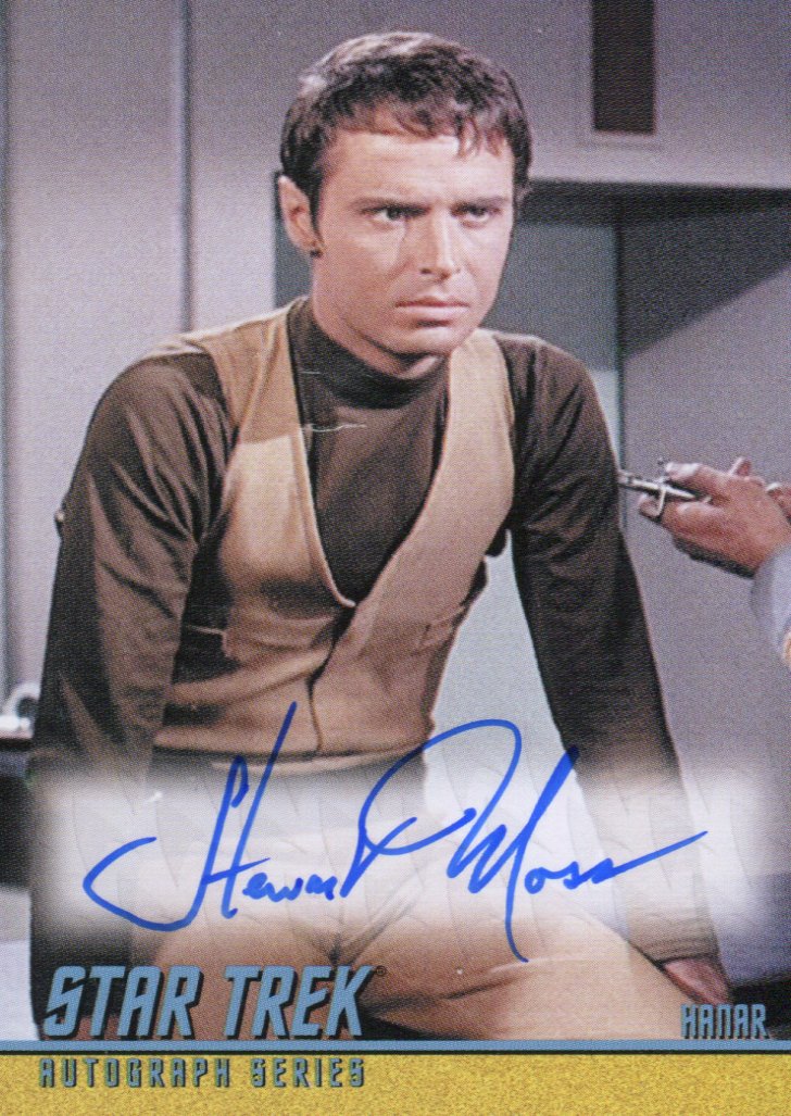 Star Trek TOS 40th Anniversary 2 Stewart Moss as Hanar Autograph Card A164   - TvMovieCards.com