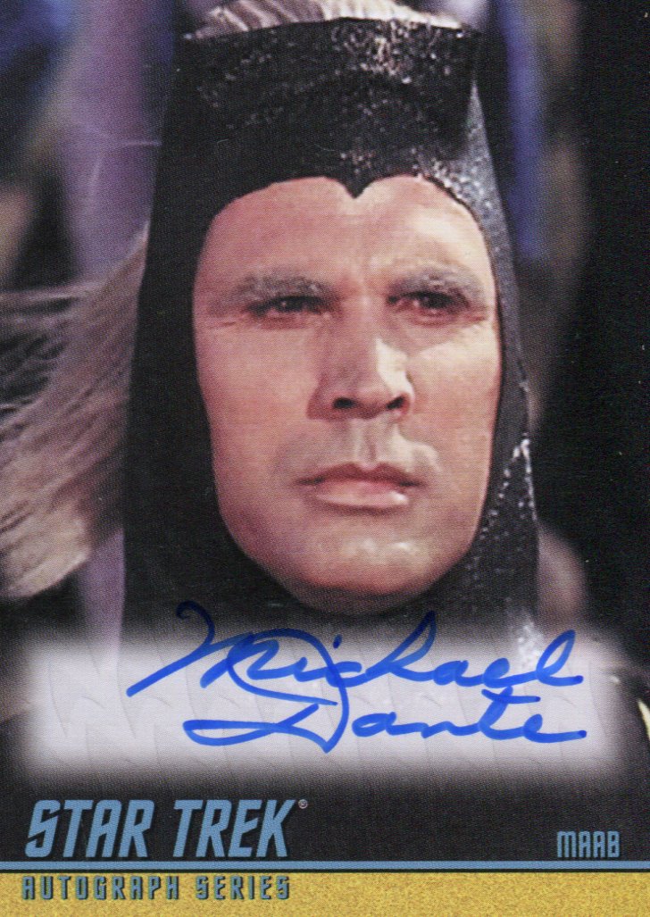 Star Trek TOS 40th Anniversary 2 Michael Dante as Maab Autograph Card ...