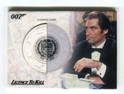 James Bond Complete White Casino Chip (on left) Relic Prop Card RC6   - TvMovieCards.com
