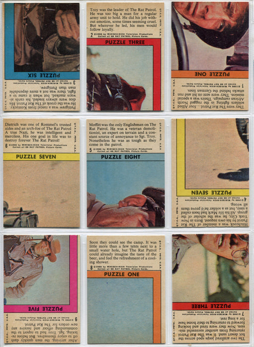 1966 Topps Rat Patrol Full 66 Card Complete Set Near Mint to Mint USA - TvMovieCards.com
