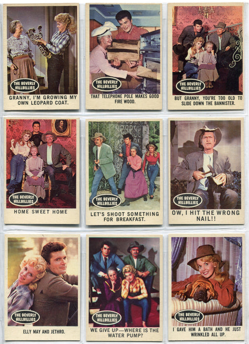 1963 Beverly Hillbillies TV Show Complete Vintage Trading Card Set 66 —