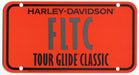 1985 Harley Davidson FLTC Tour Glide Classic Dealer Showroom License Plate   - TvMovieCards.com