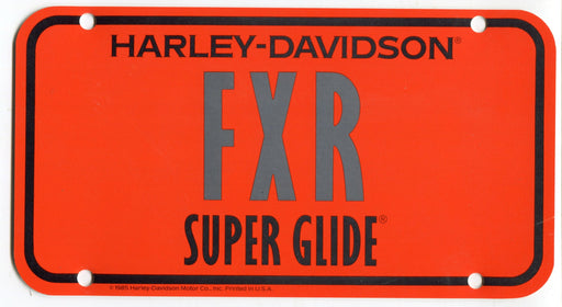 1985 Harley Davidson FXR Super Glide Dealer Showroom Display License Plate   - TvMovieCards.com