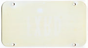 1985 Harley Davidson FXRD Grand Touring Edition Dealer Showroom License Plate   - TvMovieCards.com