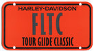 1986 Harley Davidson FLTC Tour Glide Classic Dealer Showroom License Plate   - TvMovieCards.com