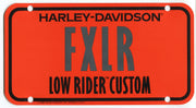 1986 Harley Davidson FXLR Low Rider Custom Dealer Showroom Display License Plate   - TvMovieCards.com