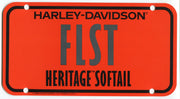 1986 Harley Davidson FLST Heritage Softail Dealer Showroom Display License Plate   - TvMovieCards.com
