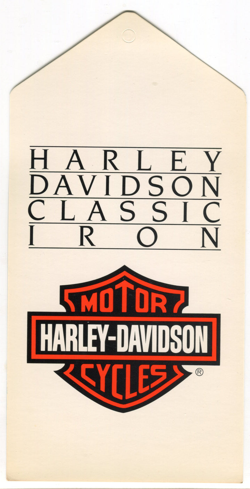 1984 Harley Davidson USED Motorcycles "Classic Iron" Dealer Hang Tag NOS   - TvMovieCards.com
