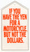 1986 Harley Davidson USED Motorcycles "If You Have The Yen" Dealer Hang Tag NOS   - TvMovieCards.com