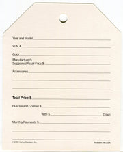 1988 Harley Davidson "Things Are Different On A Harley" Dealer Hang Tag NOS   - TvMovieCards.com