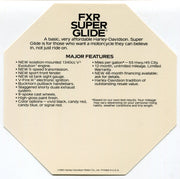 1985 Harley Davidson FXR Super Glide "Stop Pretending" Dealer Hang Tag Display   - TvMovieCards.com