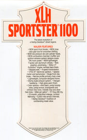 1987 Harley Davidson XLH Sportster 1100 "Things Are Different" Dealer Hang Tag   - TvMovieCards.com