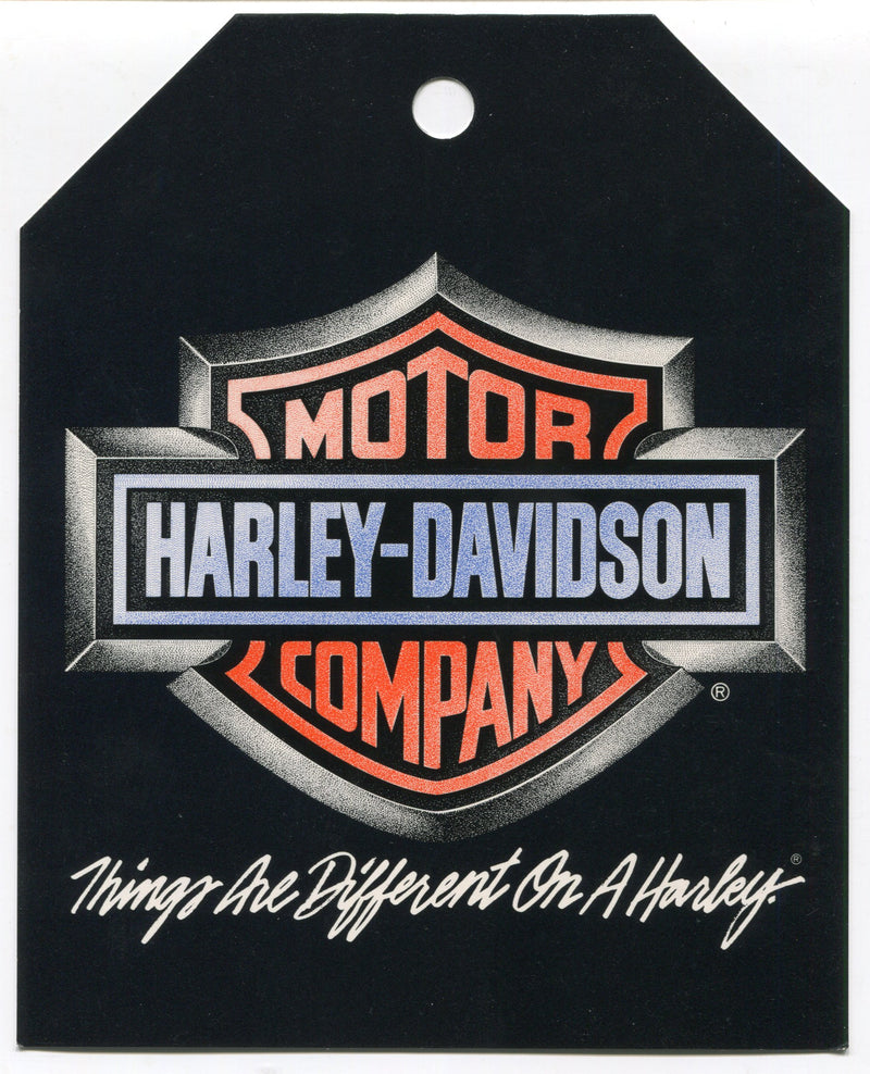1989 Harley Davidson XLH Sportster 883 "Things Are Different" Dealer Hang Tag   - TvMovieCards.com