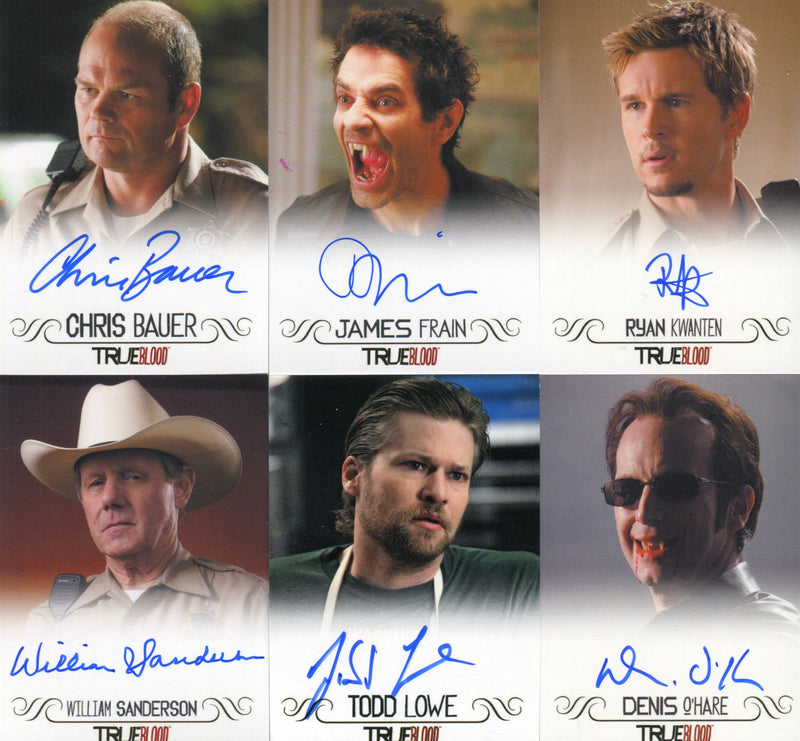 True Blood Archives Autograph Card Lot 6 Cards   - TvMovieCards.com