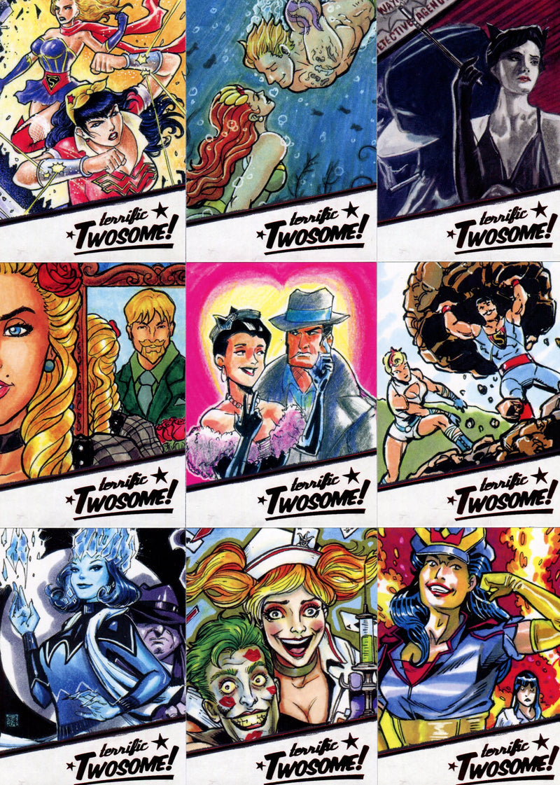 2018 DC Comics Bombshells 2 Terrific Twosome! Chase Card Set T1-T9   - TvMovieCards.com
