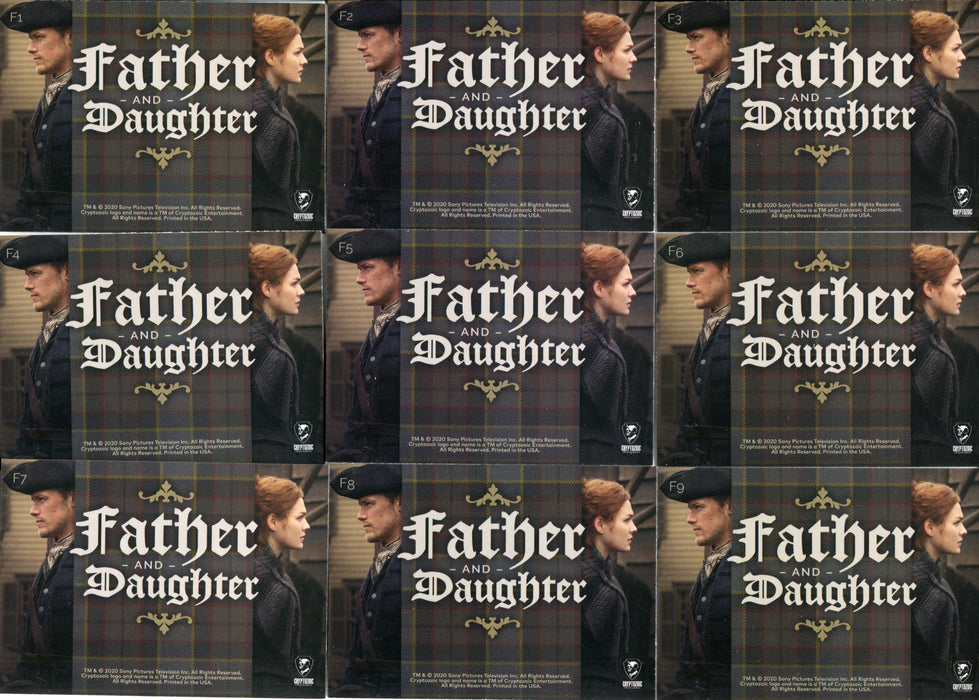 Outlander Season 4 Father & Daughter Chase Card Set F1-9 Cryptozoic 2020   - TvMovieCards.com