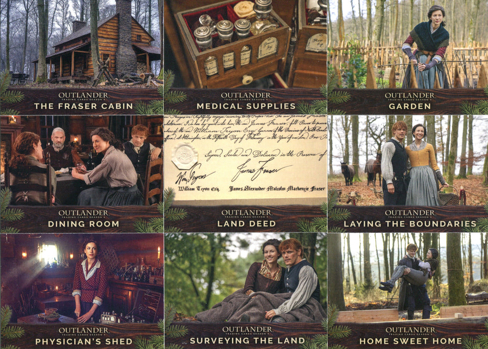 Outlander Season 4 Fraser's Ridge Chase Card Set R1-9 Cryptozoic 2020   - TvMovieCards.com