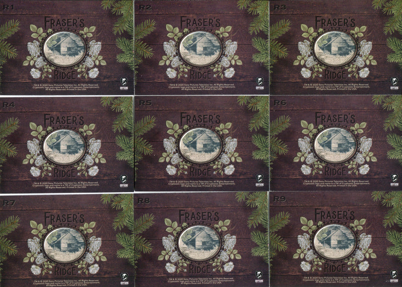 Outlander Season 4 Fraser's Ridge Chase Card Set R1-9 Cryptozoic 2020   - TvMovieCards.com