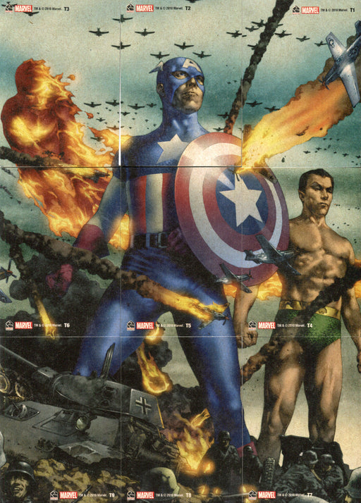 Marvel 70 Years of Marvel Comics Tribute Puzzle Chase Card Set T1 - T9 2010 - TvMovieCards.com