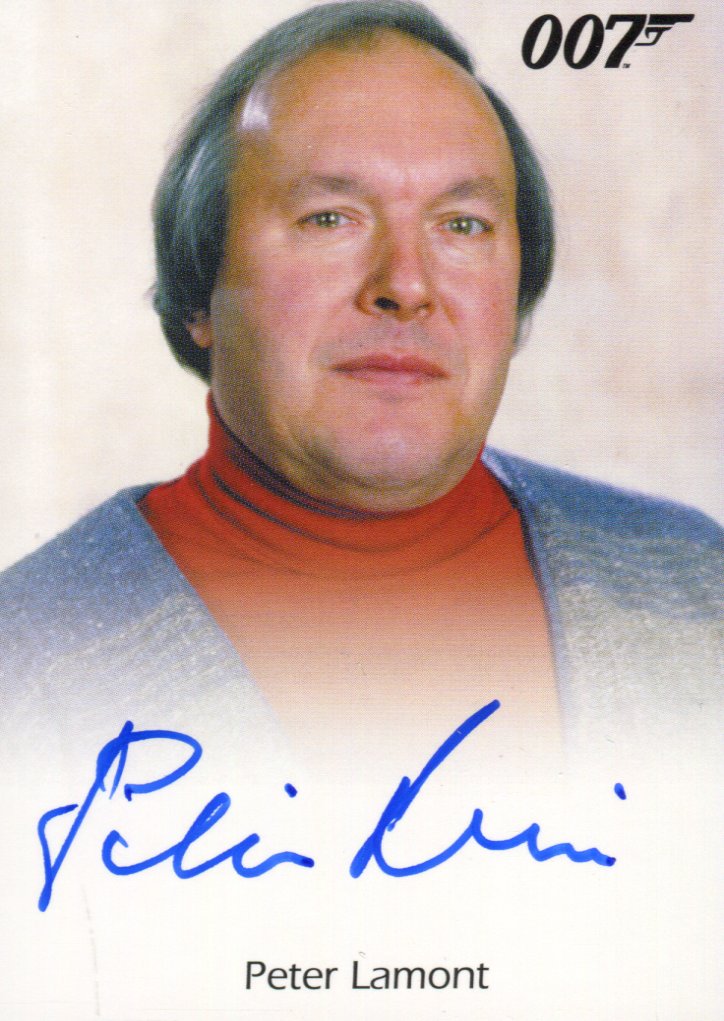James Bond Archives 2014 Edition Peter Lamont Autograph Card   - TvMovieCards.com
