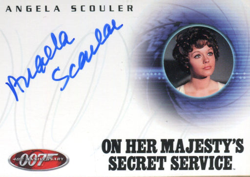 James Bond 40th Anniversary Angela Scouler Autograph Card A20   - TvMovieCards.com