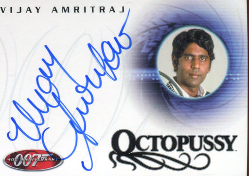 James Bond 40th Anniversary Vijay Amritraj Autograph Card A13   - TvMovieCards.com