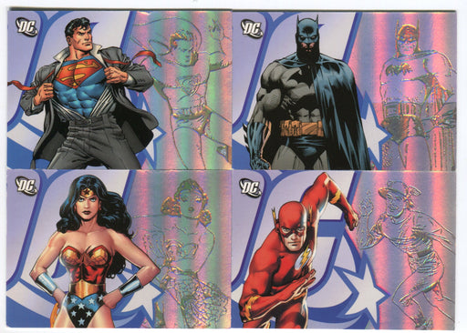 DC Legacy Foil Enhanced Promo Card Set 4 Cards P1 P2 P3 CP1  DC Comics   - TvMovieCards.com