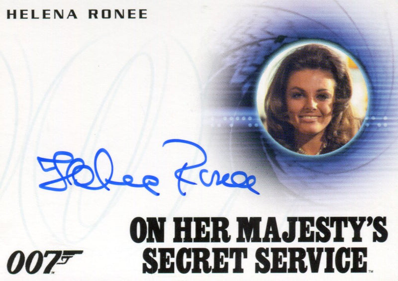 James Bond Archives Spectre Helena Ronee Autograph Card A290   - TvMovieCards.com