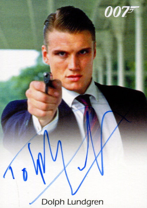 James Bond Archives Spectre Dolph Lundgren as Venz Autograph Card   - TvMovieCards.com