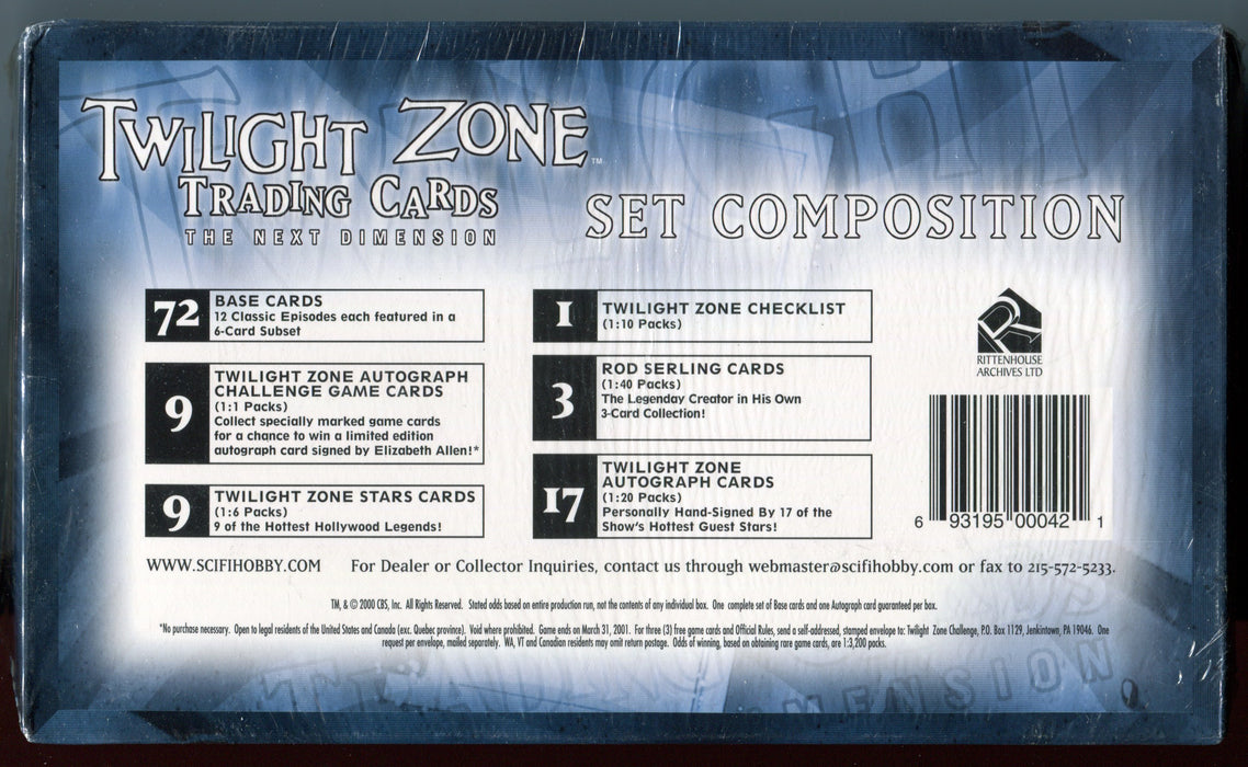 Twilight Zone The Next Dimension Series 2 Trading Card Box Rittenhouse 40 Packs   - TvMovieCards.com