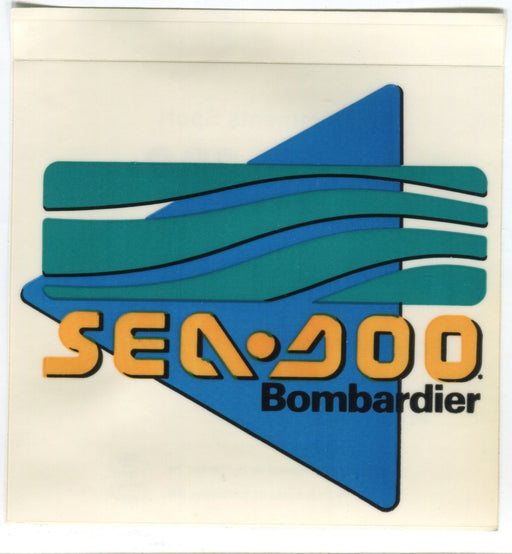 1990s Sea Doo Bombardier Sports Wear Clear Dealer Sticker Decal 3" x 4"   - TvMovieCards.com