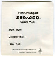 1990s Sea Doo Bombardier Sports Wear Clear Dealer Sticker Decal 3" x 4"   - TvMovieCards.com