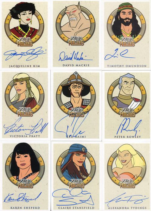 Xena & Hercules Animated Adventures Autograph Card Set 31 Cards   - TvMovieCards.com