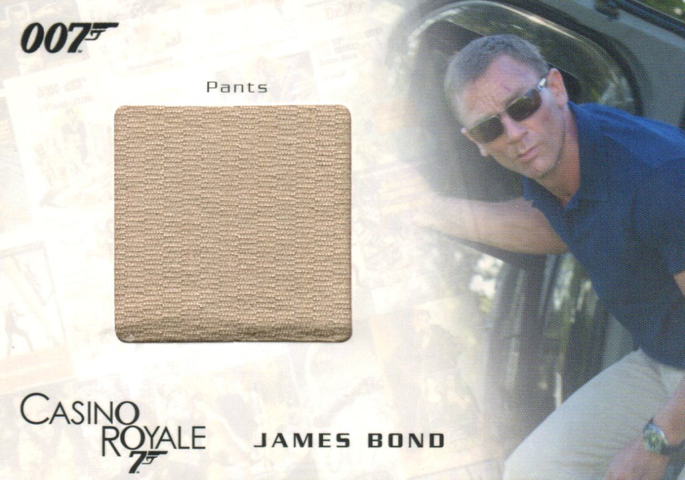 James Bond in Motion 2008 James Bond's Pants Costume Card SC03 #376/777   - TvMovieCards.com