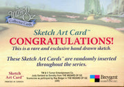Wizard of Oz Sketch Card by John Czop Wicked Witch   - TvMovieCards.com