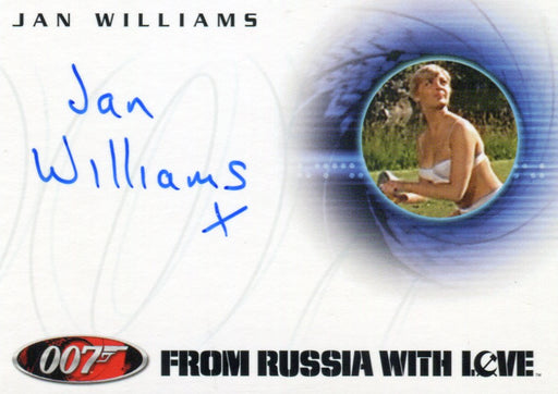 James Bond A40 The Quotable James Bond Jan Williams Autograph Card   - TvMovieCards.com