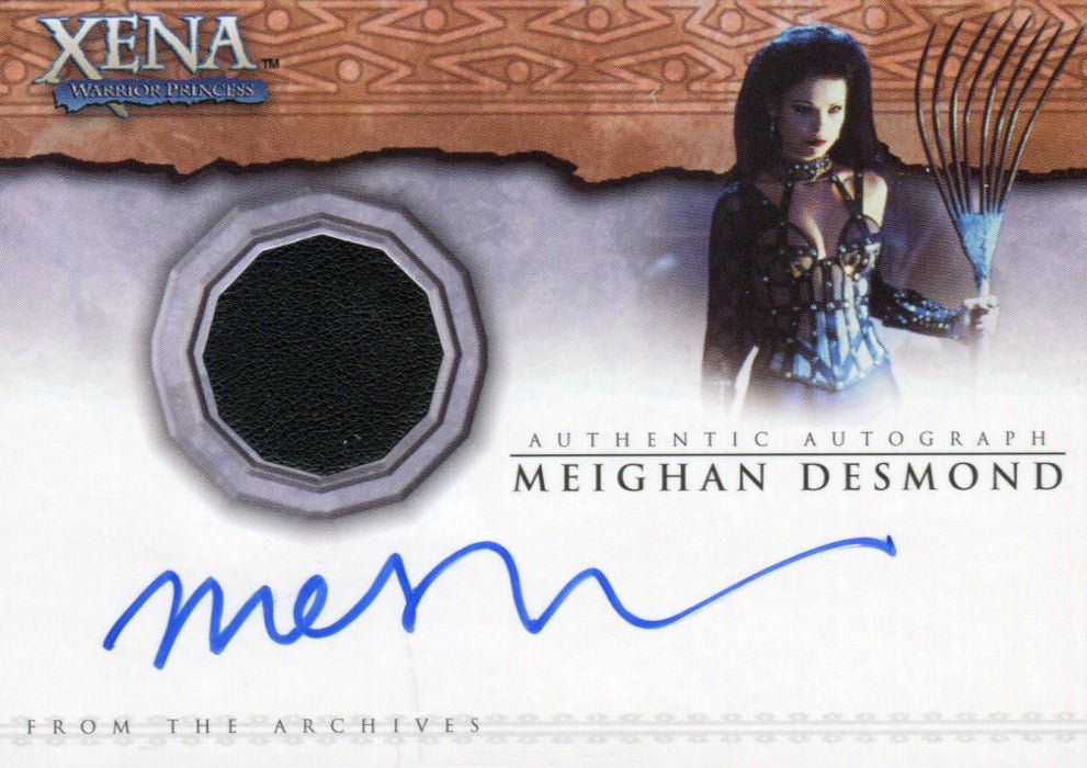 Xena Beauty and Brawn Meighan Desmond Autograph Costume Card AC3   - TvMovieCards.com